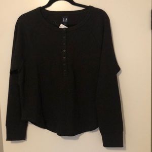 COPY - Women’s GAP Dark Brown Long Sleeve Waffle Sweater NWT